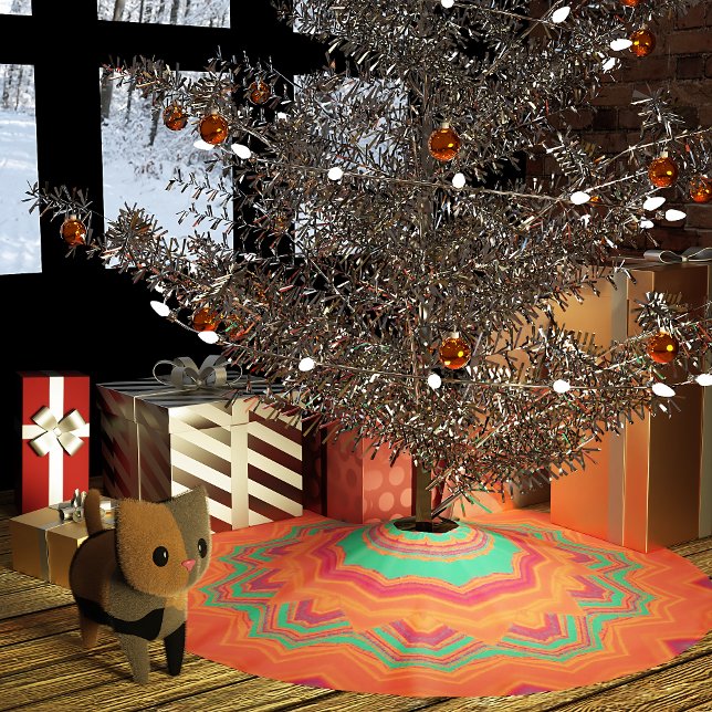 Falda Para El Árbol De Navidad De Poliéster Feliz Navidad (Subido por el creador)