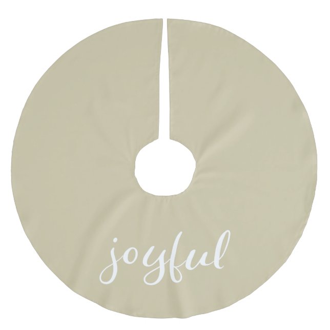 Falda Para El Árbol De Navidad De Poliéster Festividad de Navidades de escritura pekinés (Anverso)