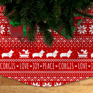 Falda Para El Árbol De Navidad De Poliéster Festividad de Navidades festivos de los Cuerpos de