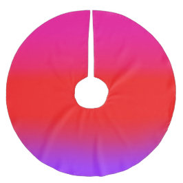 Falda Para El Árbol De Navidad De Poliéster Festividad Magenta Rojo Morado Ombre