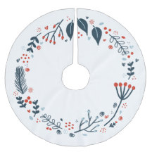 Festividad navidad de la corona roja y azul