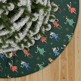 Falda Para El Árbol De Navidad De Poliéster Fiesta de cóctel de Navidad del Cascanueces