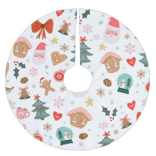 Falda Para El Árbol De Navidad De Poliéster Fiestas navidades Vacaciones Baby Shower Cumpleaño
