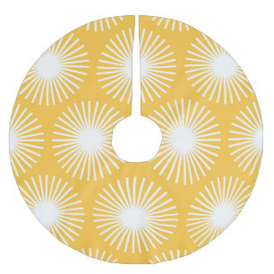 Falda Para El Árbol De Navidad De Poliéster Flores simples: diseño escandinavo sin costuras.