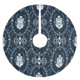 Falda Para El Árbol De Navidad De Poliéster Fondo de escritorio Floral Vintage sin inconvenien