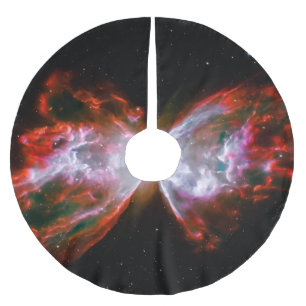 Falda Para El Árbol De Navidad De Poliéster Foto de astronomía de la nebulosa mariposa