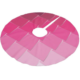 Falda Para El Árbol De Navidad De Poliéster fucsia 11