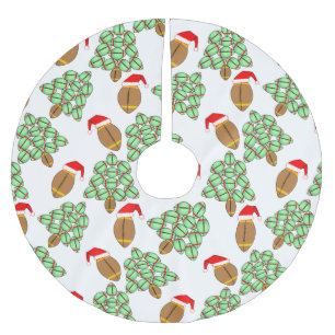 Falda Para El Árbol De Navidad De Poliéster Fútbol navidad