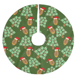 Falda Para El Árbol De Navidad De Poliéster Fútbol navidad