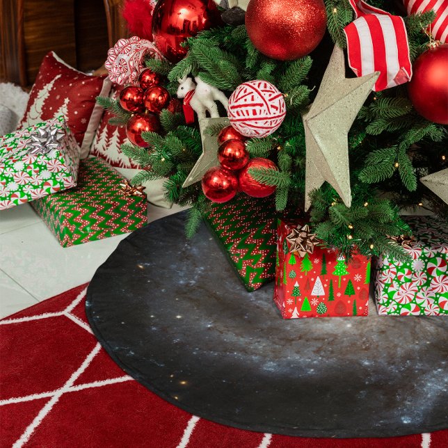 Falda Para El Árbol De Navidad De Poliéster Galaxia espiral Messier 101 (Spiral Galaxy Messier 101 Brushed Polyester Tree Skirt)