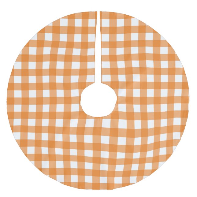 FALDA PARA EL ÁRBOL DE NAVIDAD DE POLIÉSTER GINGHAM CHECK (Anverso)