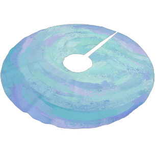 Falda Para El Árbol De Navidad De Poliéster Glaciar