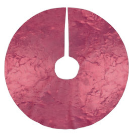 Falda Para El Árbol De Navidad De Poliéster Glam Red