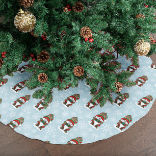 Falda Para El Árbol De Navidad De Poliéster Gnomo de Navidad Acogedor Rojo Verde Invierno Lind
