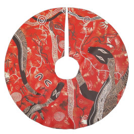 Falda Para El Árbol De Navidad De Poliéster Goanna Dreaming Christmas Tree Skirt