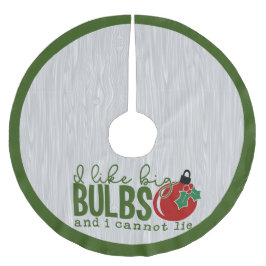 Falda Para El Árbol De Navidad De Poliéster Gracioso Me Gusta El Humor De Los Navidades De Las