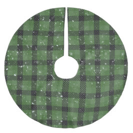 Falda Para El Árbol De Navidad De Poliéster Green family christmas wallpaper