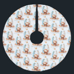 Falda Para El Árbol De Navidad De Poliéster Guión del patrón de natividad Feliz Navidad<br><div class="desc">Patrón de Natividad Script Feliz Navidad. Un patrón de escena de la natividad con María,  José y el niño Jesús en un pesebre,  y Feliz Navidad en un estilo informal de escritura a mano.</div>