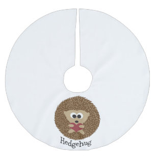 Falda Para El Árbol De Navidad De Poliéster Hedgehug Hedgehog