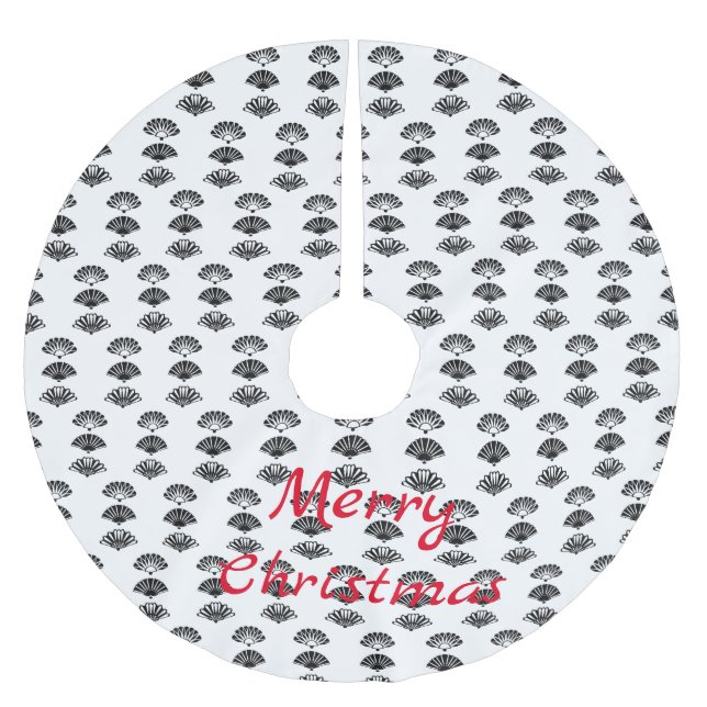 Falda Para El Árbol De Navidad De Poliéster Hinchas de Japón Thunder_Cove (Anverso)