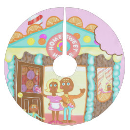 Falda Para El Árbol De Navidad De Poliéster Hogar dulce hogar