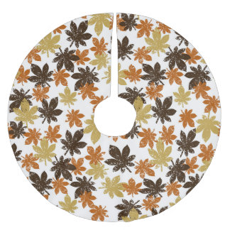 Falda Para El Árbol De Navidad De Poliéster Hoja Grunge: Patrón de fondo sin soldadura.