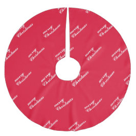 Falda Para El Árbol De Navidad De Poliéster Holiday Cheer Patterned Christmas