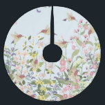 Falda Para El Árbol De Navidad De Poliéster Hummingbird Floral Garden Vintage Ilustracion<br><div class="desc">Hermoso colibrí en un jardín de flores floridas. El colibrí y las flores se unen en un jardín de belleza romántica. ¡La serenata de la naturaleza! El paraíso de los colibríes: belleza florida en medio de un paraíso floral. florido, patrón, colibrí, colorido, romántico, decoración, árbol, flor, fondo, abstracto, textura, verano,...</div>
