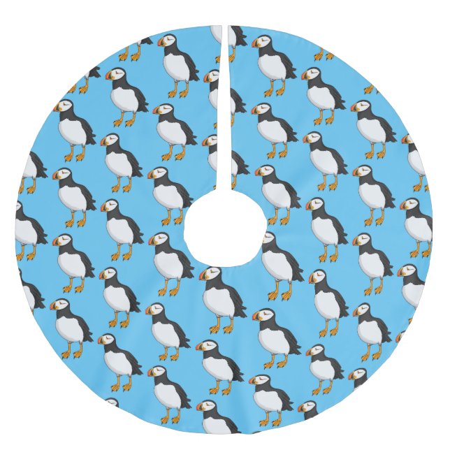 Falda Para El Árbol De Navidad De Poliéster Ilustracion atlántico (Anverso)