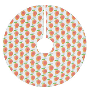 Falda Para El Árbol De Navidad De Poliéster Ilustracion de personalizado de mango feliz