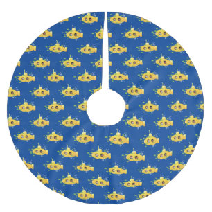 Falda Para El Árbol De Navidad De Poliéster Ilustracion de personalizado de pescado submarino 