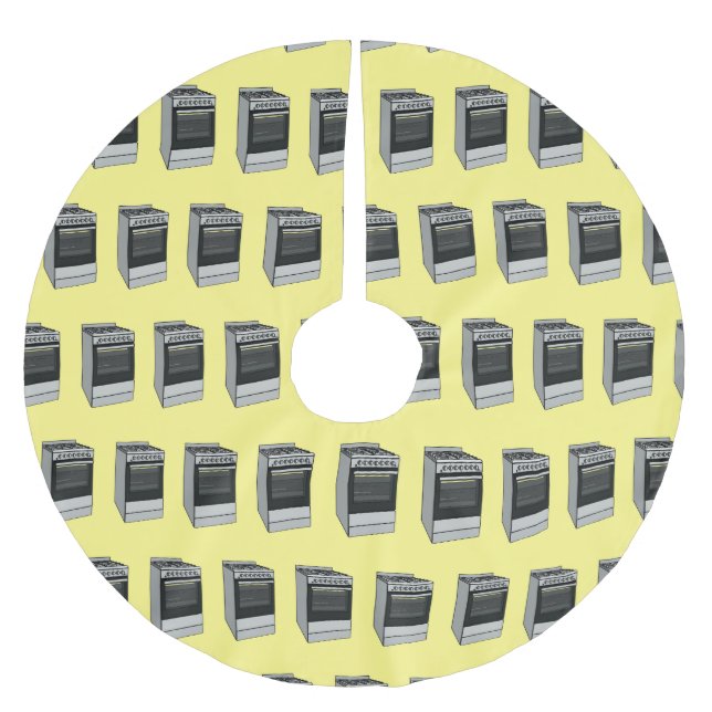 Falda Para El Árbol De Navidad De Poliéster Ilustracion de personalizado eléctrico (Anverso)