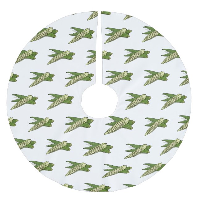 Falda Para El Árbol De Navidad De Poliéster Ilustracion personalizado de Okra (Anverso)