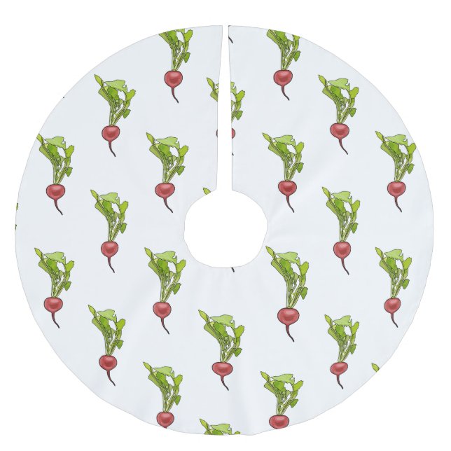 Falda Para El Árbol De Navidad De Poliéster Ilustracion personalizado de Radish (Anverso)