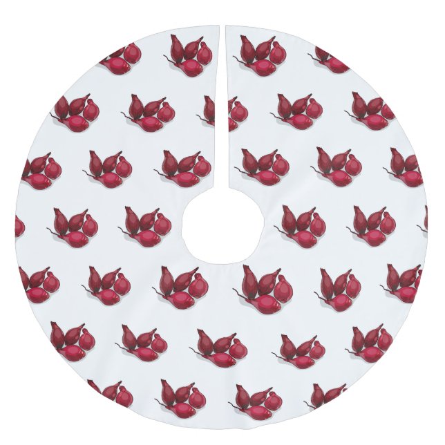 Falda Para El Árbol De Navidad De Poliéster Ilustracion personalizado de Shallot (Anverso)