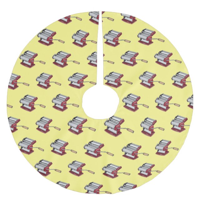 Falda Para El Árbol De Navidad De Poliéster Ilustracion personalizado fabricante de pasta (Anverso)