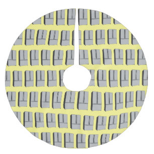 Falda Para El Árbol De Navidad De Poliéster Ilustracion personalizado frigorífico de puerta fr