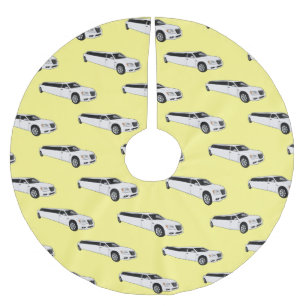 Falda Para El Árbol De Navidad De Poliéster Ilustracion personalizado limusina