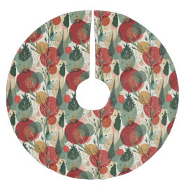 Falda Para El Árbol De Navidad De Poliéster Invierno / Navidades Resumen de arte en mosaico