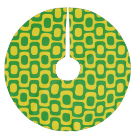 Falda Para El Árbol De Navidad De Poliéster Ipanema Sidewalk Pattern, Beach Pattern, Brazil