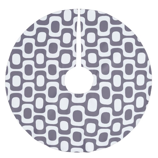 Falda Para El Árbol De Navidad De Poliéster Ipanema Sidewalk Pattern, Beach Pattern, Brazil (Anverso)