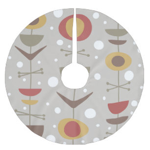 Falda Para El Árbol De Navidad De Poliéster Jardín Moderno de Medianos Colores