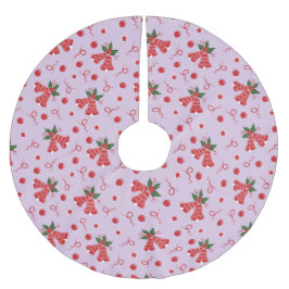 Falda Para El Árbol De Navidad De Poliéster Jingle Bells