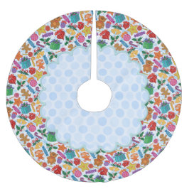 Falda Para El Árbol De Navidad De Poliéster Juguetes y Navidades Treeskirt