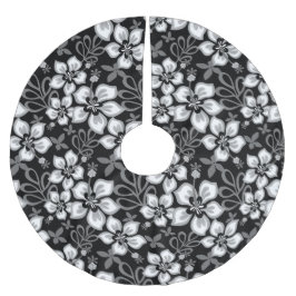 FALDA PARA EL ÁRBOL DE NAVIDAD DE POLIÉSTER JUNGLE SURF EN NEGRO