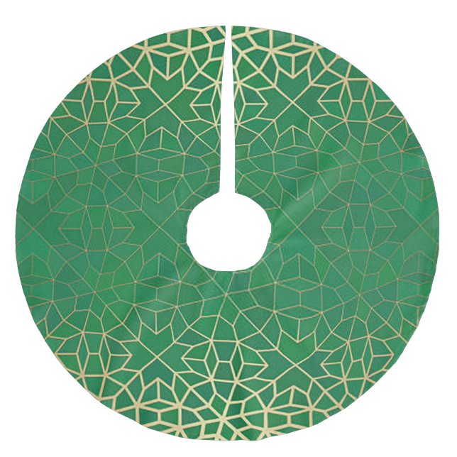 Falda Para El Árbol De Navidad De Poliéster La estrella de Belén" (Anverso)