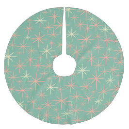 Falda Para El Árbol De Navidad De Poliéster La modernidad de la época retro 50 estrena una tin