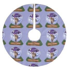 Falda Para El Árbol De Navidad De Poliéster Labrador Recuperador Navidades