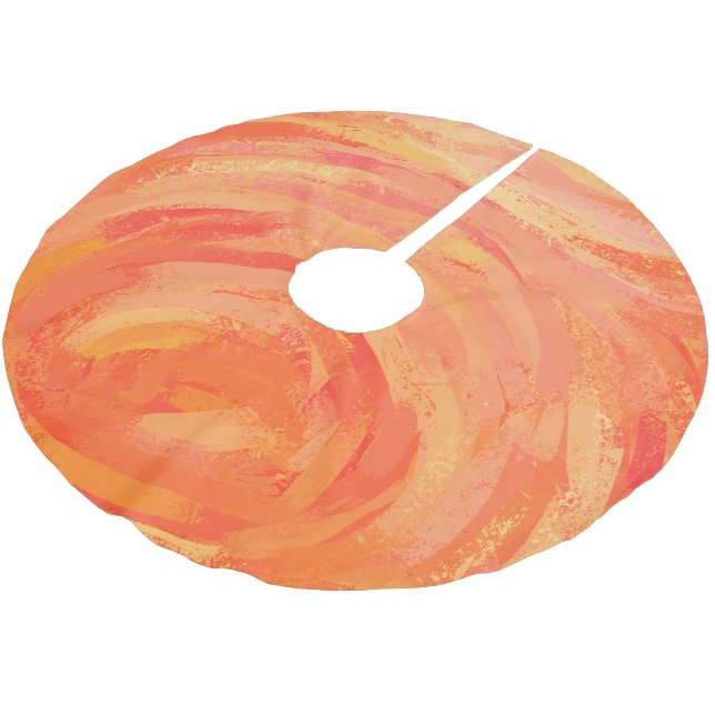 Falda Para El Árbol De Navidad De Poliéster Lago Incendio (Angular)