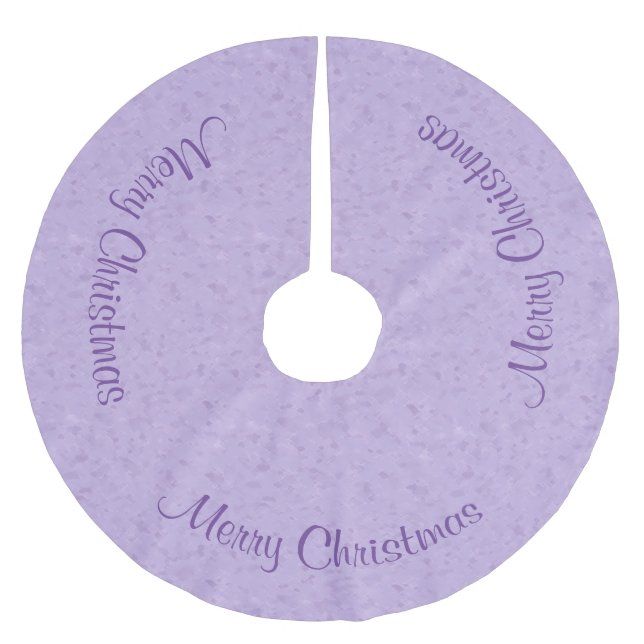 Falda Para El Árbol De Navidad De Poliéster Lavanda básica (Anverso)